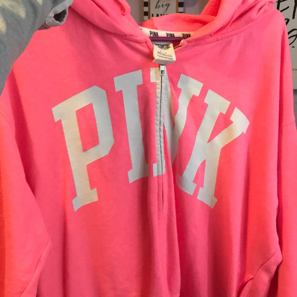 Pink zip up